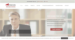 Desktop Screenshot of prehn-recht.de